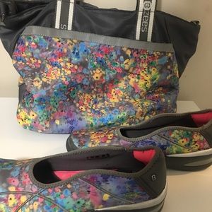Bzees yoga bag and matching shoes size 8